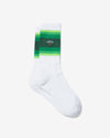 Noah - Striped Gradient Sock - Green - Swatch