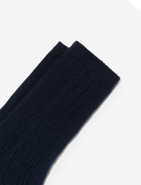 Noah - Wool Cable Sock - Detail