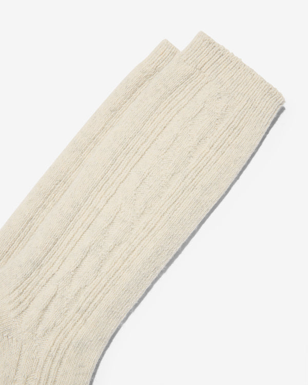 Noah - Wool Cable Sock - Detail