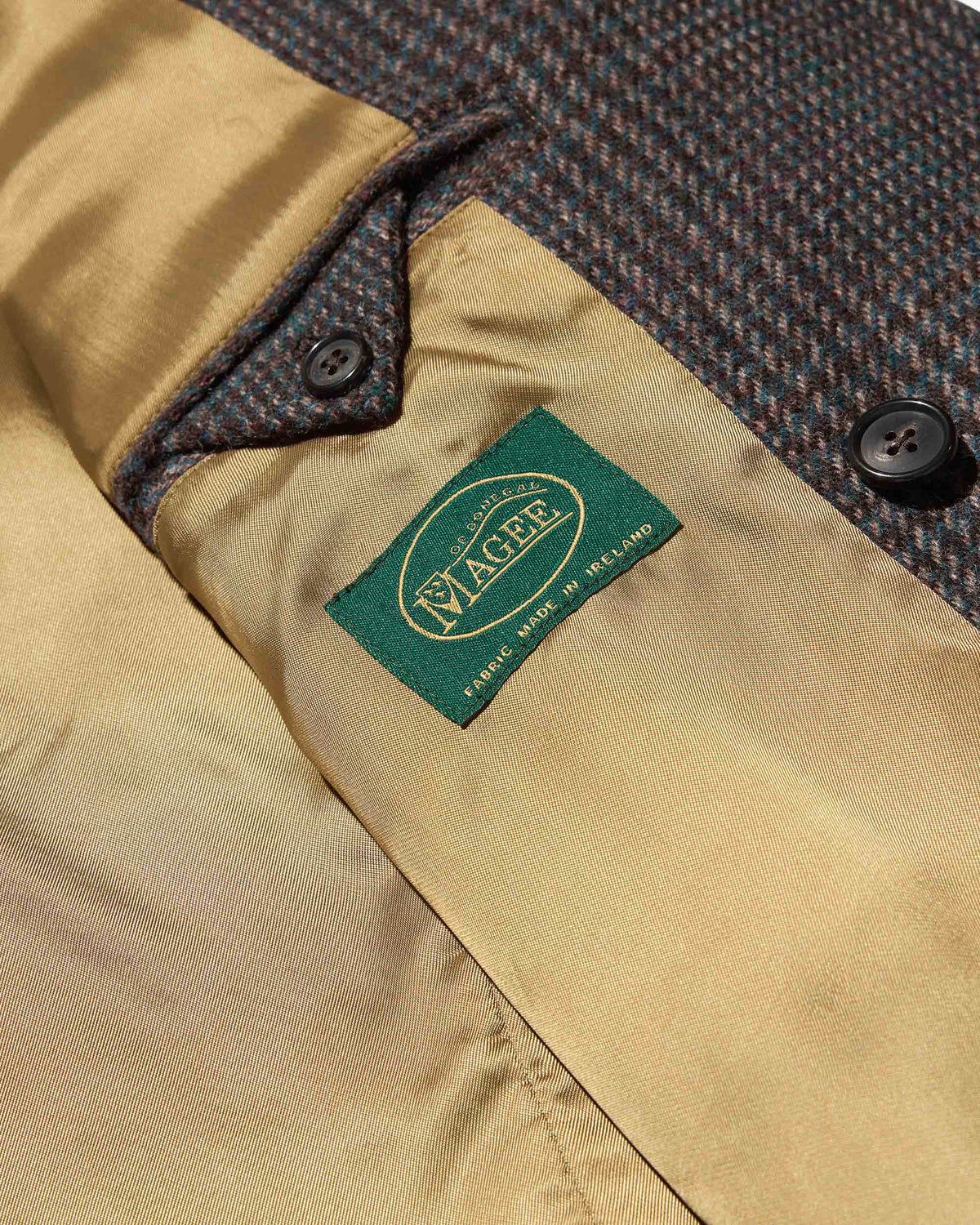 Irish Check Double-Breasted Jacket