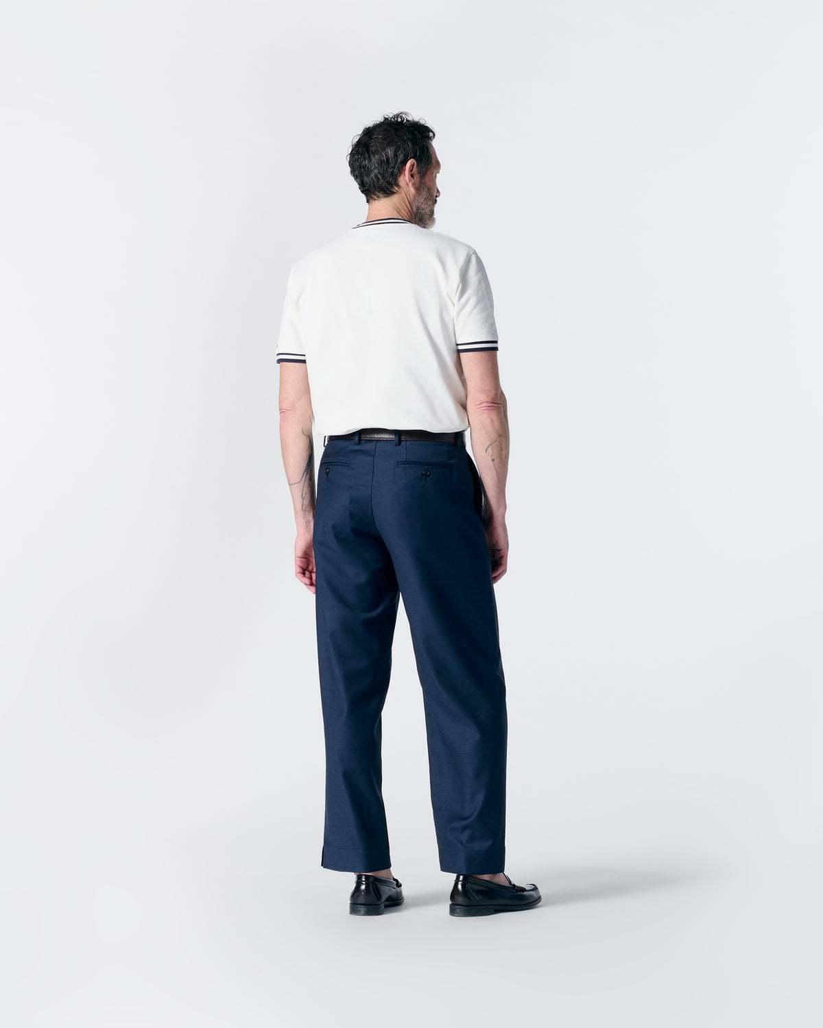 Double-Pleat Split Hem Pant