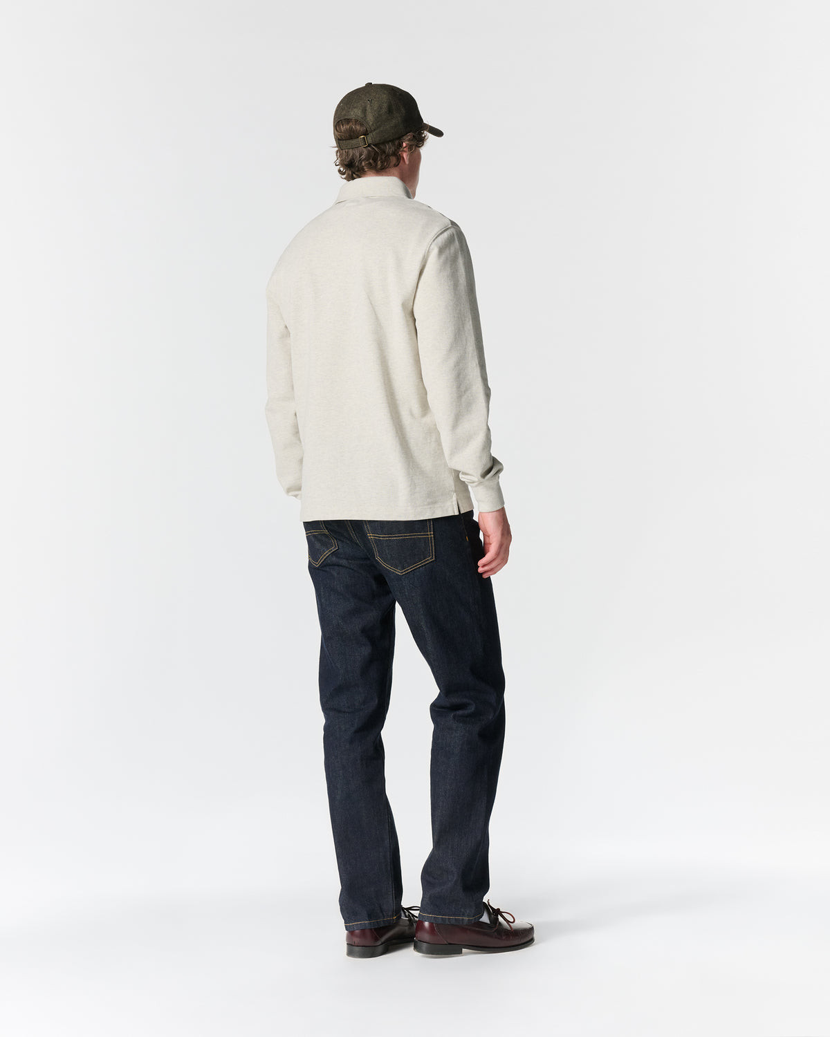 Long Sleeve Pique Polo