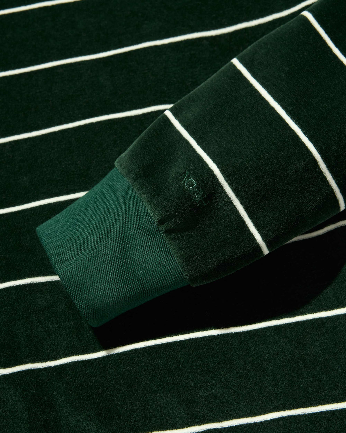 Evergreen Velour Top
