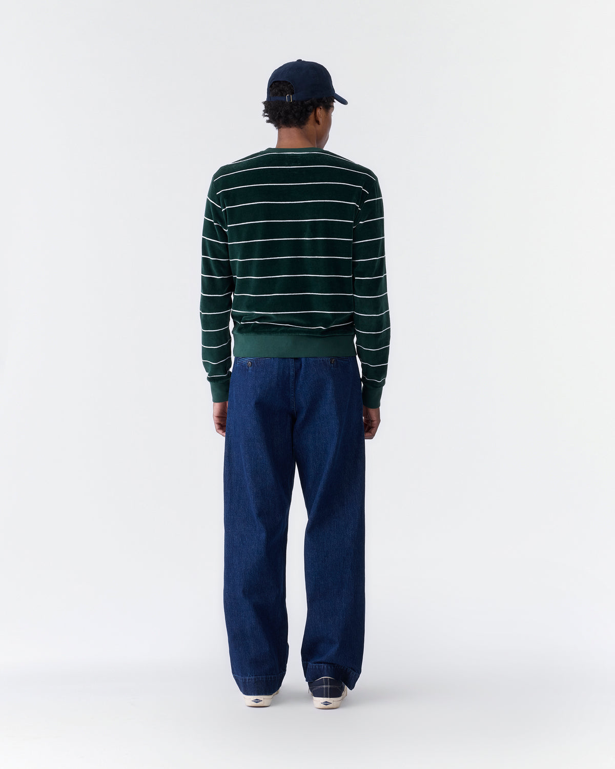 Evergreen Velour Top