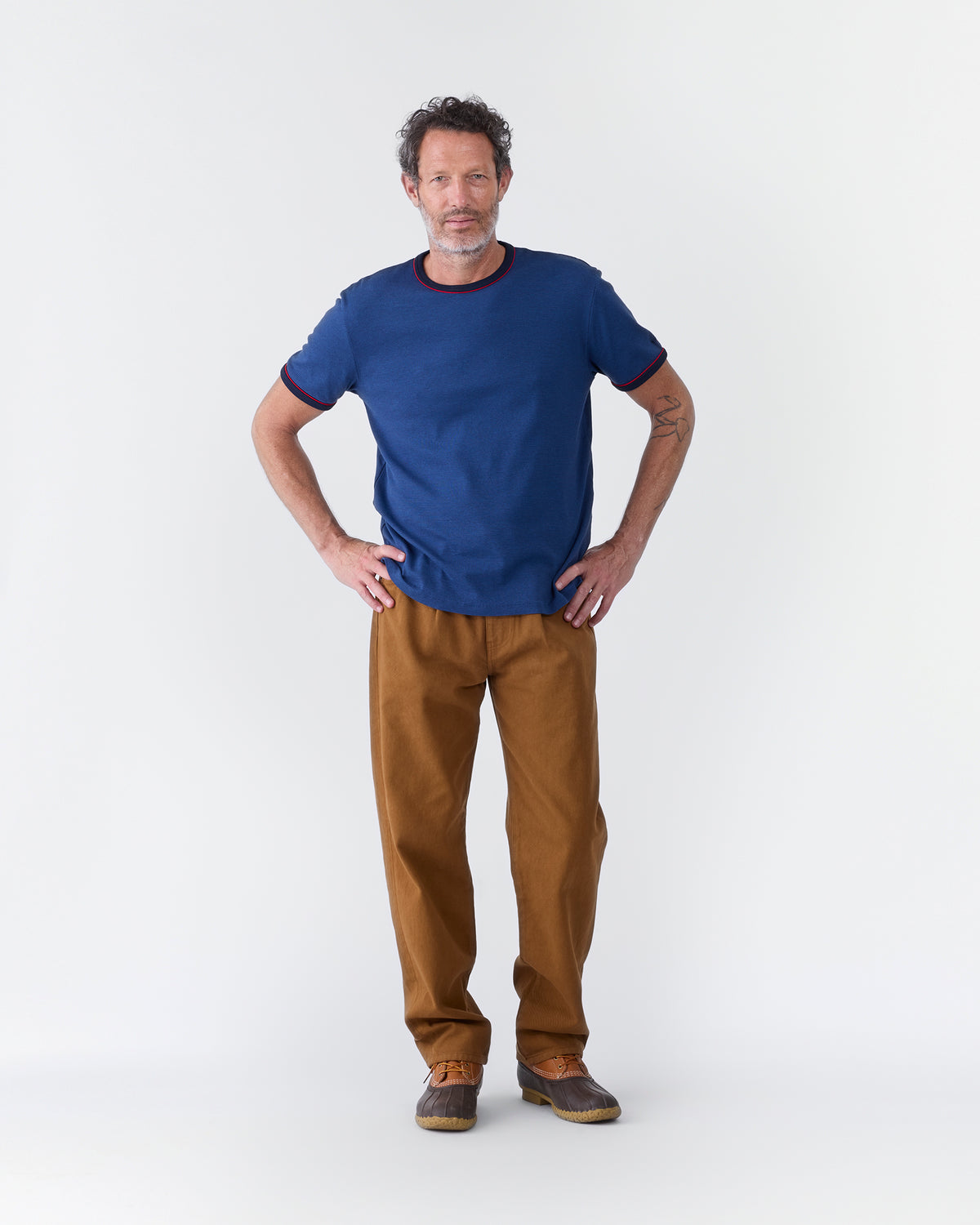 Brushed Pleated Jean