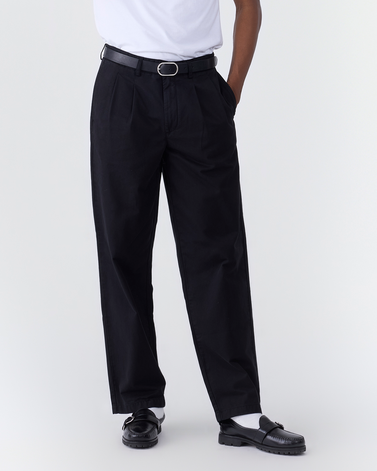 Twill Double-Pleat Pant
