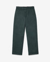 Noah - Flat Front Wool Flannel Trouser - Green - Swatch