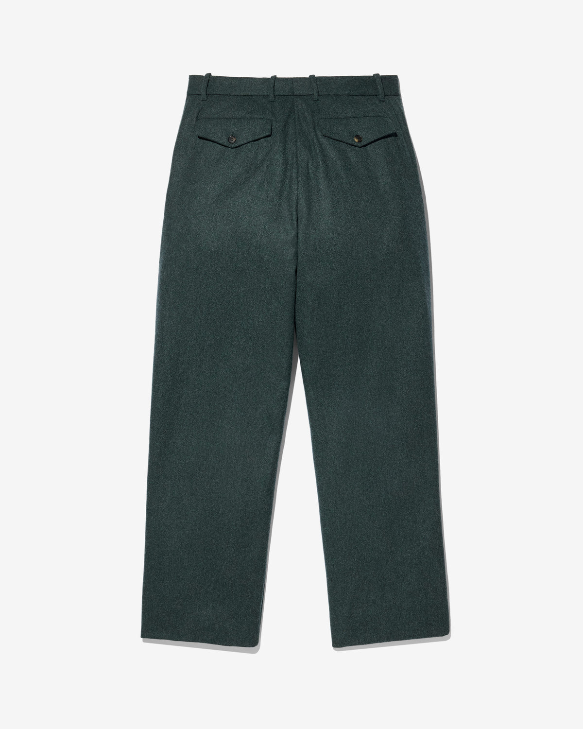 Flat Front Wool Flannel Trouser