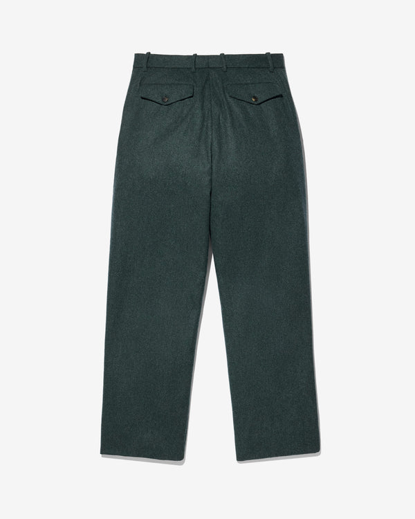 Noah - Flat Front Wool Flannel Trouser - Detail
