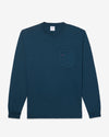 Noah - Long Sleeve Core Pocket Tee - Emerald Green - Swatch