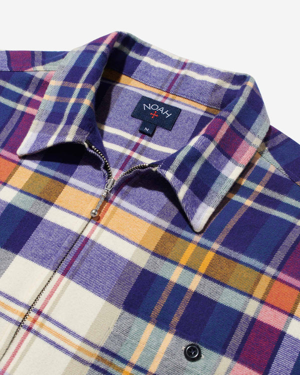 Noah - Lightweight Zip Flannel - Detail