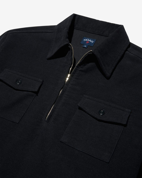 Noah - Moleskin Quarter-Zip Shirt - Detail