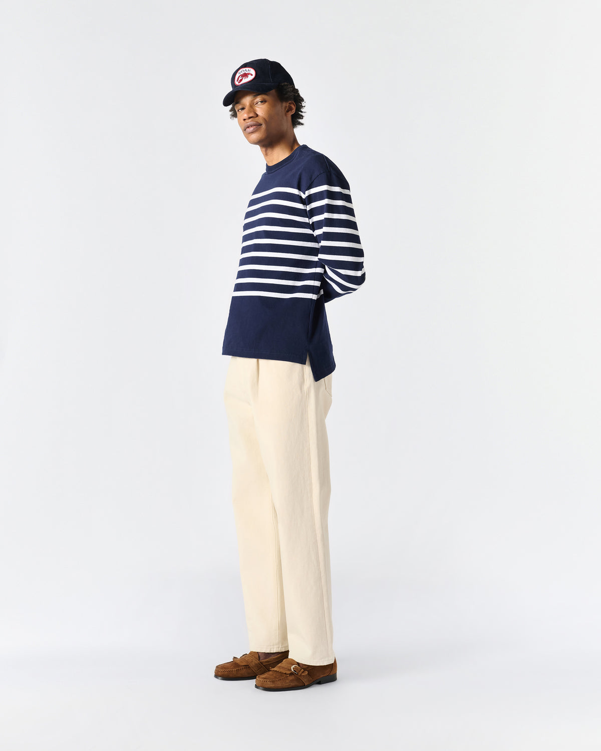 Brushed Pleated Jean