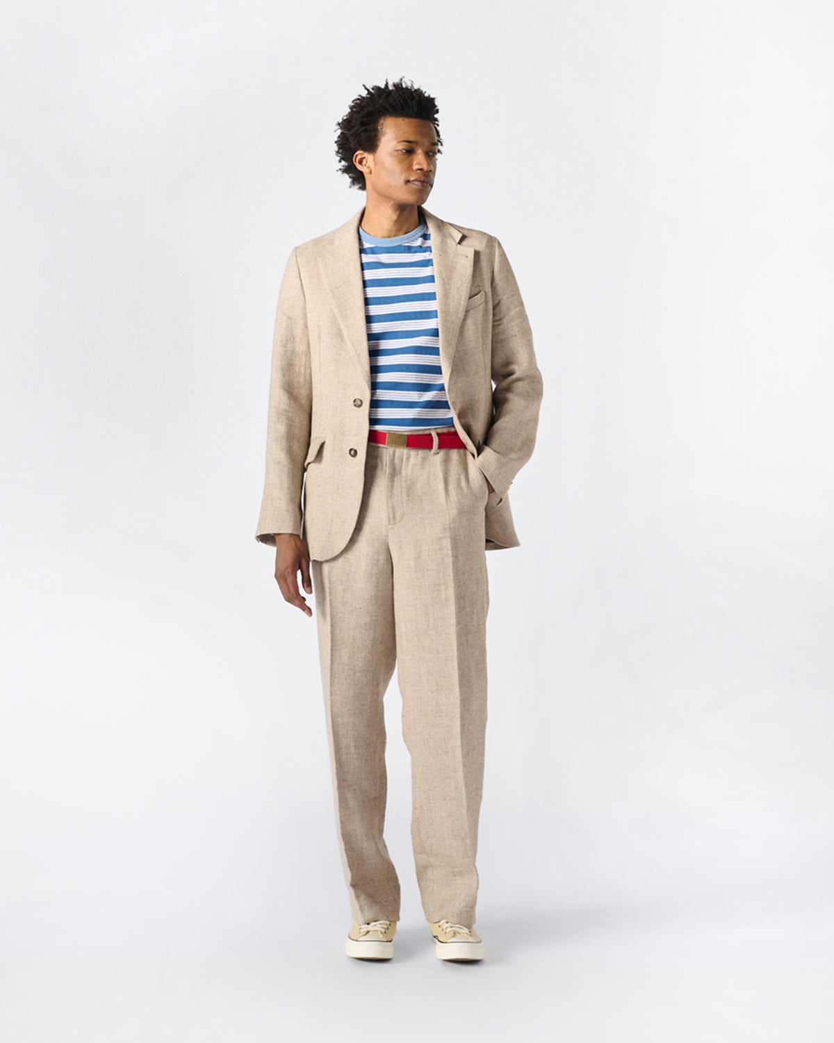 Flanneled Linen Trouser