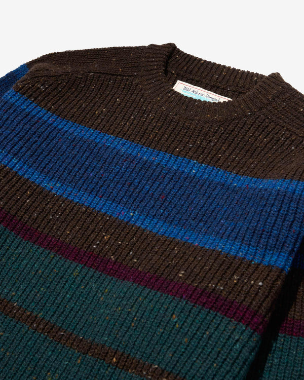 Noah - Striped Donegal Sweater - Detail