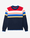 Noah - Striped Cotton Sweater - Multi Striped - Swatch