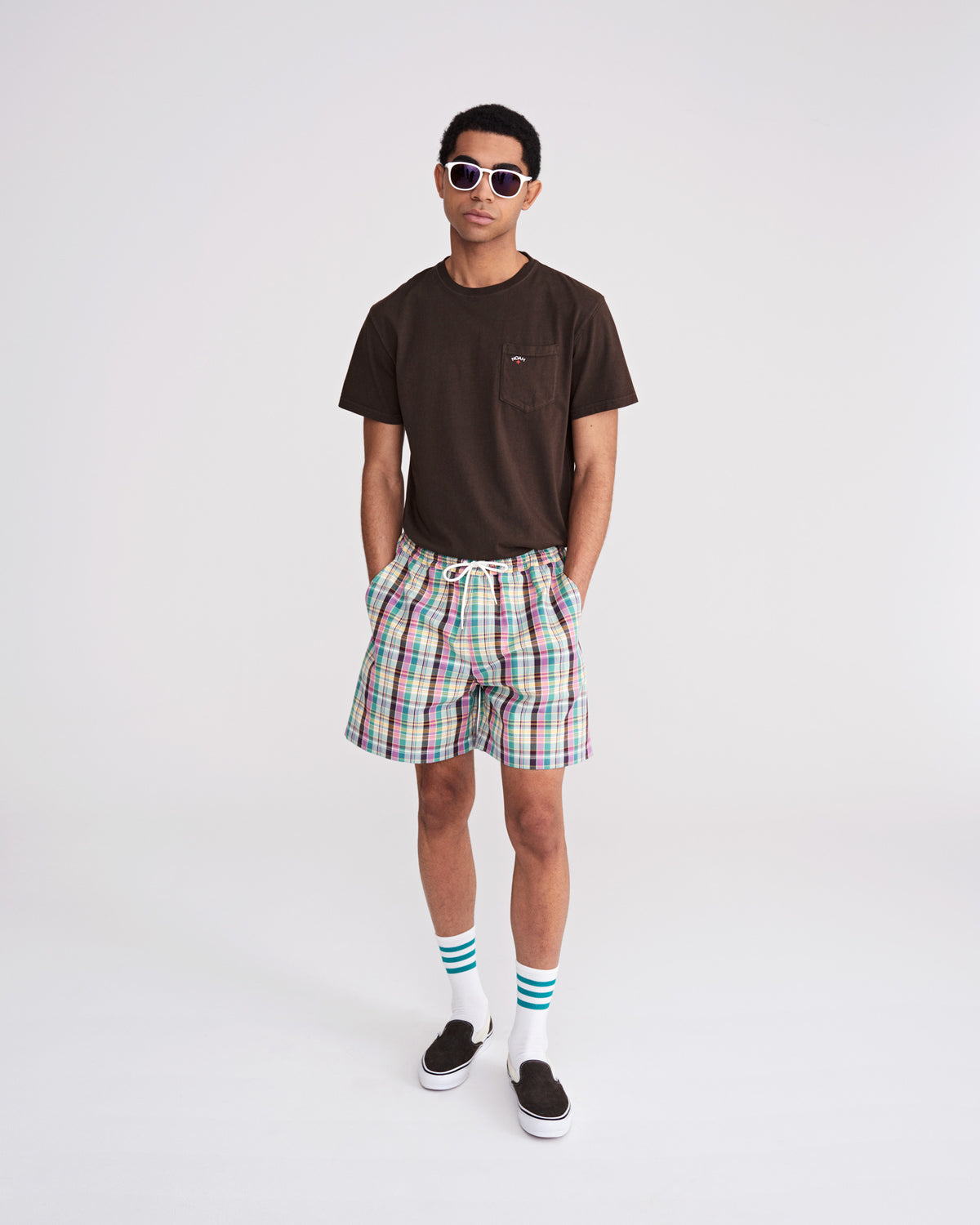 Madras Drawstring Shorts
