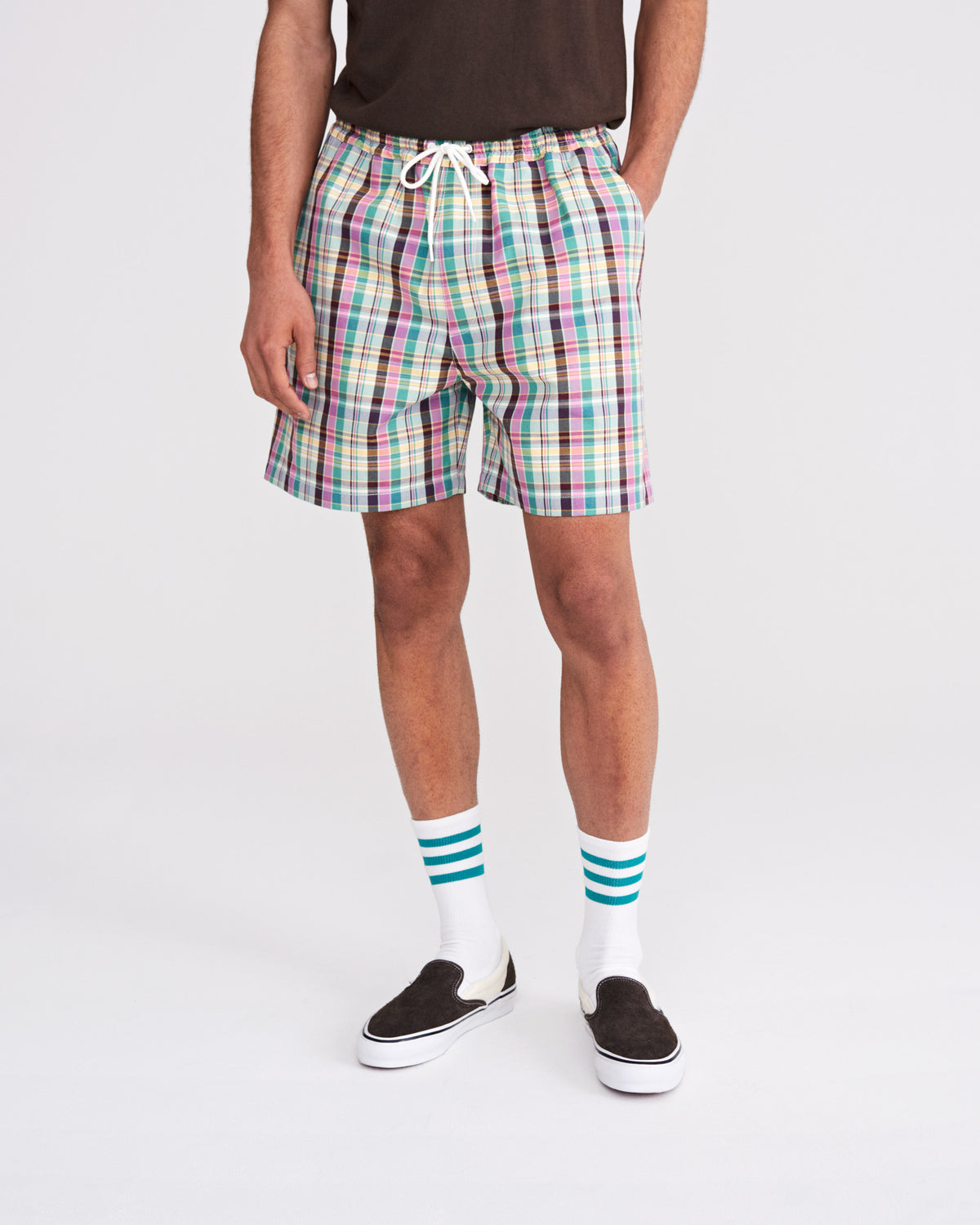 Madras Drawstring Shorts